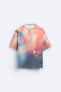 KNIT T-SHIRT WITH ABSTRACT PRINT