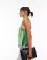 Фото #1 товара Topshop square neck cami top in opal green