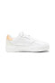 Cali Court Lth Wns PUMA White-Peach