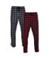 Фото #1 товара Пижама Hanes Platinum для мужчин Big and Tall Flannel Sleep Pant, 2 Pack