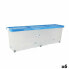 Storage Box with Lid Tontarelli Wheels Transparent Plastic Blue 120 x 30 x 39 cm (6 Units)