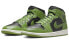 Фото #4 товара Jordan Air Jordan 1 Mid "Green Black" 中帮 复古篮球鞋 女款 黑绿 / Кроссовки Jordan Air Jordan BQ6472-031