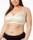 Фото #2 товара Double Support Tailored Wireless Lace Up Front Bra 3820