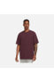 Фото #1 товара Sportswear Premium Essentials Oversize Short-Sleeve Bordo Erkek T-shirt