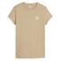 Фото #1 товара Puma Classics Ribbed Slim Logo Crew Neck Short Sleeve T-Shirt Womens Size M Cas