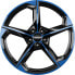 Ronal R66 jetblack-blue tinted 8x19 ET35 - LK5/112 ML66.5