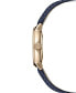 ფოტო #3 პროდუქტის Men's Swiss Automatic Maestro Blue Leather Strap Watch 39.5mm