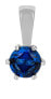 Silver pendant with blue zircon SVLP0685XH2M100