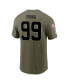 Men's Chase Young Olive Washington Commanders 2022 Salute To Service Name and Number T-shirt