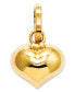 ფოტო #1 პროდუქტის 14k Gold Charm, Puffed Heart Charm