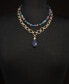 ფოტო #2 პროდუქტის Gold-Tone Multicolor Bead Two-Row Pendant Necklace, 20" + 3" extender, Created for Macy's