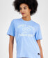 ფოტო #2 პროდუქტის Women's Vintage Varsity Cotton T-Shirt