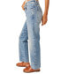 ფოტო #3 პროდუქტის Women's Risk Taker Mid-Rise Straight-Leg Jeans