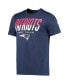 Фото #3 товара Men's Navy New England Patriots Combine Authentic Big Stage T-shirt