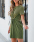 ფოტო #3 პროდუქტის Women's Toggle Drawstring Mini Beach Dress