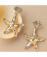 Фото #2 товара Women's Blue Starfish Drop Earrings