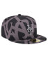 ფოტო #3 პროდუქტის Men's Black New York Mets Logo Fracture 59FIFTY Fitted Hat