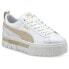 Фото #2 товара Puma Mayze Leather Platform Womens White Sneakers Casual Shoes 38198302