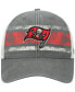 Фото #2 товара Men's Charcoal, White Distressed Tampa Bay Buccaneers Interlude MVP Trucker Snapback Hat