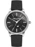 Фото #1 товара Наручные часы Gevril женские Gandria Black Leather Watch 36mm