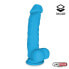 Фото #1 товара Realistic Dildo Liquid Silicone Dual Layer 8 Blue