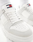 Tommy Jeans Brooklyn trainers in white and grey