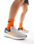 Фото #1 товара Nike Running Revolution 7 trainers in grey and orange