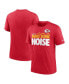 Фото #2 товара Men's Heathered Red Kansas City Chiefs Local Tri-Blend T-shirt