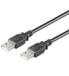 Фото #1 товара Wentronic USB 2.0 Hi-Speed Cable 3 m - black - 3 m - USB A - USB A - USB 2.0 - 480 Mbit/s - Black