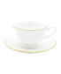 Фото #1 товара Amelie Brushed Gold Rim Cup Saucer