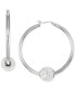 ფოტო #1 პროდუქტის Crystal Pavé Fireball Medium Hoop Earrings, 1-5/8"