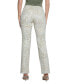 ფოტო #2 პროდუქტის Women's Suede Paisley Bootcut-Leg Pants