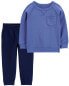 Фото #1 товара Toddler 2-Piece Fleece Pullover & Pants Set 3T