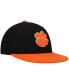 Фото #4 товара Men's Black, Orange Clemson Tigers Team Color Two-Tone Fitted Hat