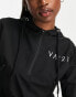 VA21 cropped hoodie in black