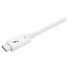 Фото #3 товара StarTech.com Thunderbolt 3 Cable - 40Gbps - 0.5m - White - Thunderbolt - USB - and DisplayPort Compatible - Male - Male - 0.5 m - White - 40 Gbit/s - 3840 x 2160 pixels