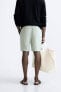 VISCOSE - LINEN BERMUDA SHORTS