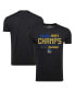 Фото #2 товара Men's Black Golden State Warriors 2022 NBA Finals Champions Comfy Wordmark Tri-Blend T-shirt