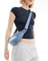 ASOS DESIGN nylon sling crossbody bag in blue