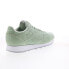 Фото #15 товара Reebok Eames Classic Mens Green Leather Lace Up Lifestyle Sneakers Shoes