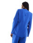 Extro & Vert tailored buttoned blazer in cobalt co-ord DE 34 - фото #8