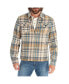 Clothing Men's Long Sleeve Plaid Zip Up Shirt Jacket