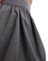 ASOS DESIGN tailored puffball skirt in grey