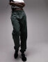 Фото #10 товара Topshop Tall oversized cuffed jogger in khaki