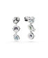 ფოტო #2 პროდუქტის Mixed Cuts Multicolored Rhodium Plated Gema Drop Earrings