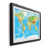 Gerahmtes Bild Worldmap New Look