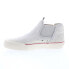 Фото #5 товара Globe Dover GBDOVER Mens Gray Leather Slip On Skate Inspired Sneakers Shoes