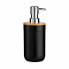 Soap Dispenser Black Bamboo polypropylene 350 ml (6 Units)