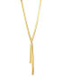 Herringbone 17" Lariat Necklace in 18k Gold-Plated Sterling Silver, Created for Macy's