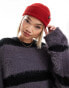 Фото #4 товара COLLUSION logo fisherman beanie in bright red